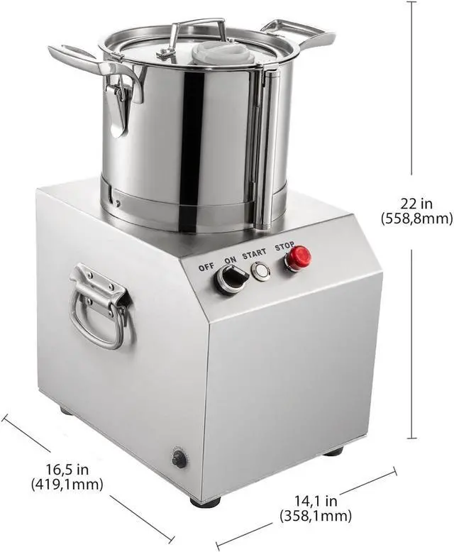 Alt view image 2 of 7 - A-QS806 Food Chopper | 6 L | Electric Food Processor | Stainless Steel | 1400RPM Motor | Wide Application