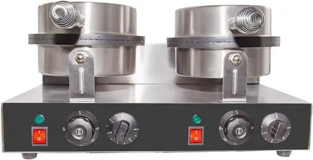 Alt view image 5 of 6 - GR-XCXG2 Waffle Cone Maker | Commercial Double Ice Cream Waffle Cone Maker | Stainless Steel | Nonstick Coating