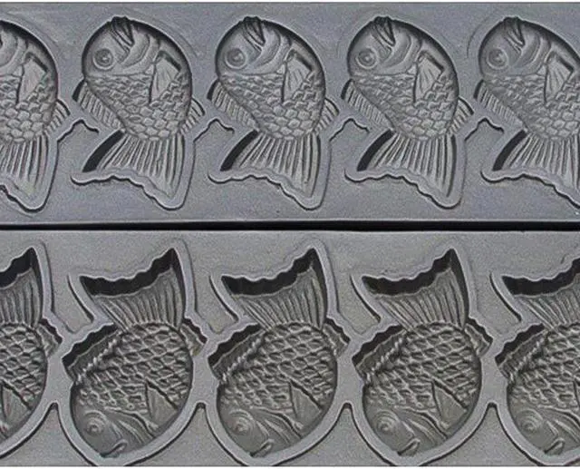 Alt view image 5 of 7 - AP-207 Taiyaki Maker | Fish Waffle Iron | Stainless Steel Nonstick Commercial Taiyaki Maker | 6 Fish-Shaped Waffles