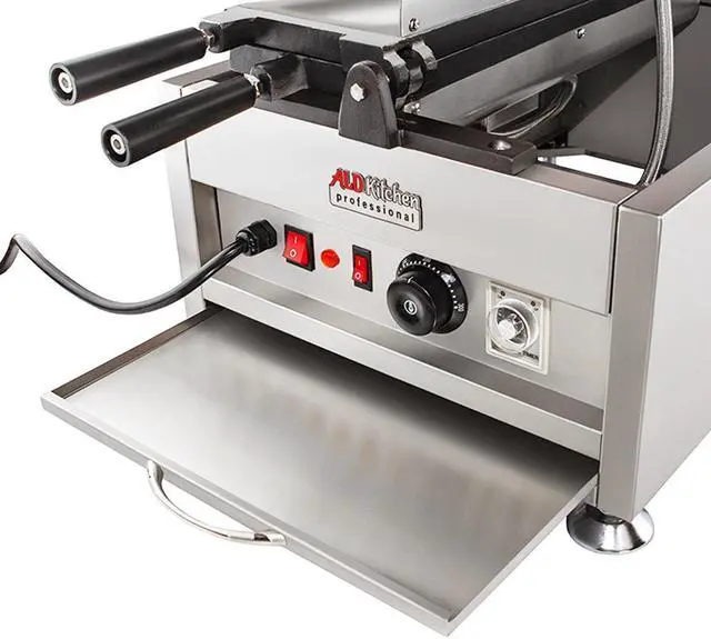 Alt view image 7 of 7 - AP-209 Taiyaki Maker | Fish Waffle Cone Maker | Commercial Taiyaki Machine | Stainless Steel | 5 Open-Mouth Fish Waffles