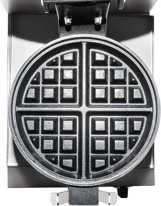 Alt view image 6 of 7 - GR-HWB1A Belgian Waffle Maker | Commercial Flip Waffle Iron | Stainless Steel | Rotating Mechanism
