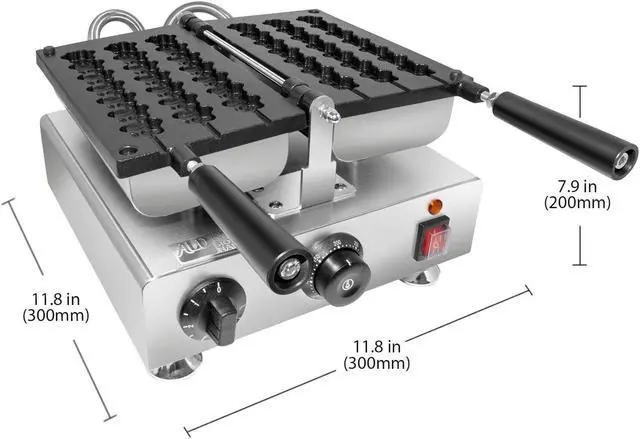 Alt view image 2 of 7 - ALDKitchen Waffle Stick Maker | 3 Paw-Shaped Waffles | Round-Shaped Waffles