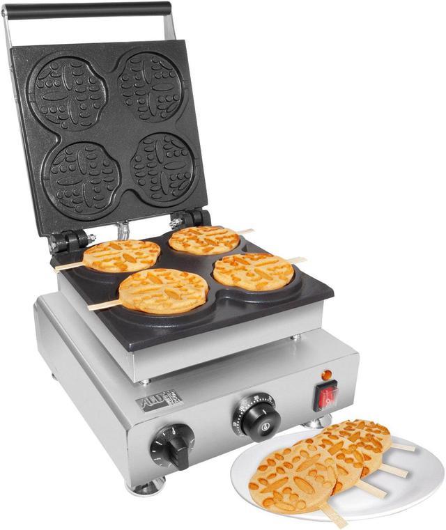 ALDKitchen Stick Waffle Maker | Professional Stainless Steel Waffle Stick Machine | 4 Big Waffles
