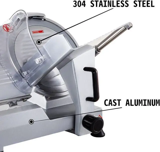 Alt view image 4 of 7 - A-300ES12 Meat Slicer Commercial | 12-inch | Stainless Steel Blade