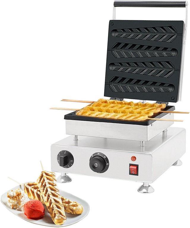 AP-492 Electric Stick Waffle Maker Commercial Iron Pcs Stainless  Steel Nonstick