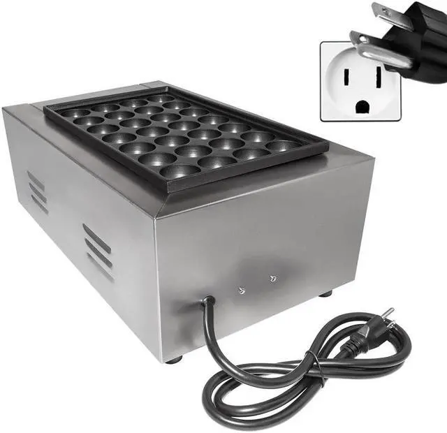 Alt view image 4 of 7 - A-T606 Takoyaki Grill | Electric Japanese Takoyaki Machine | 28 Pcs | Nonstick | Stainless Steel | 4000W