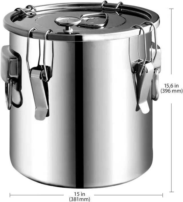 Alt view image 2 of 7 - A-FCSA2-30 Alcohol Wine Distiller | 8 Gallon 30L | Moonshine Still | Copper Tube | Stainless Steel