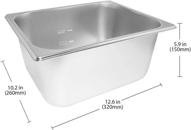 Alt view image 3 of 7 - ALDKitchen Bain Marie Steam Warmer | Electric Buffet Food Warmer | Stainless Steel | 2 tanks | 110V