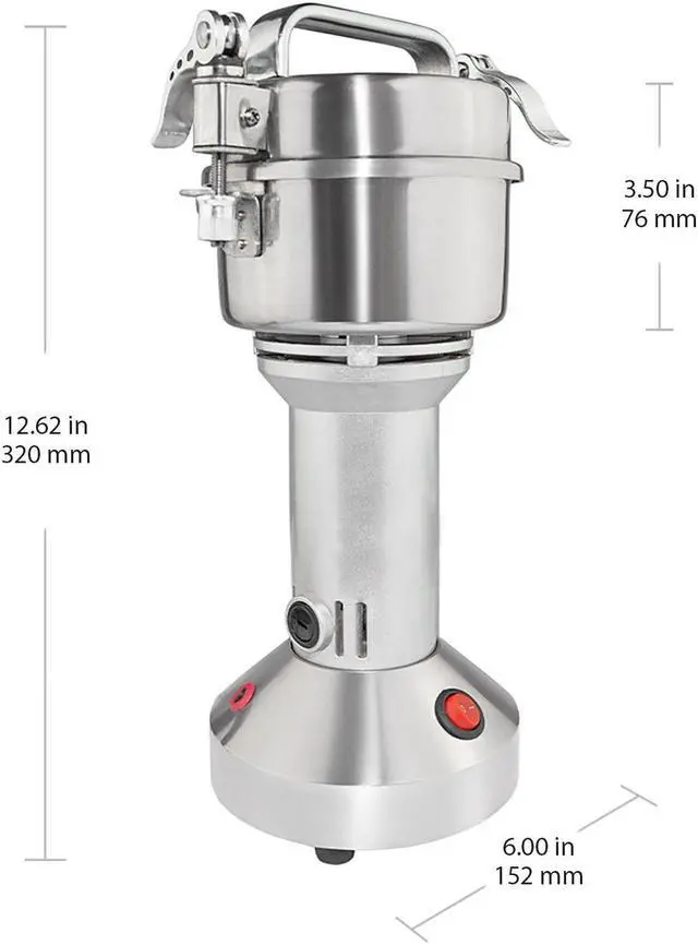 Alt view image 2 of 7 - GR-V100 Grain Mill Commercial | Electric Wheat Grinder | 100g | Spices and Herbs| Stainless Steel