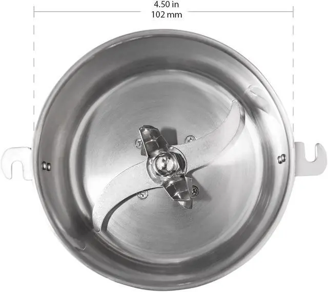 Alt view image 3 of 7 - GR-V100 Grain Mill Commercial | Electric Wheat Grinder | 100g | Spices and Herbs| Stainless Steel