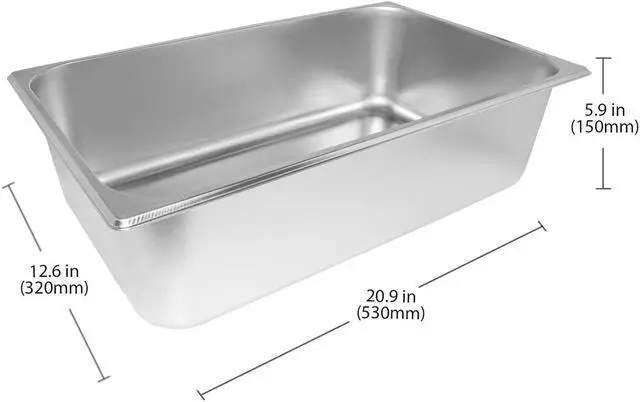 Alt view image 3 of 7 - ALDKitchen Bain Marie Steam Warmer | Electric Buffet Food Warmer | Stainless Steel | 1 tank | 110V