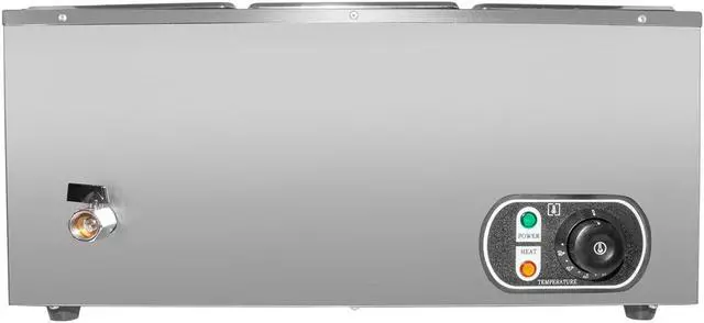 Alt view image 7 of 7 - ALDKitchen Bain Marie Steam Warmer | Electric Buffet Food Warmer | Stainless Steel | 3 Tanks | 110V