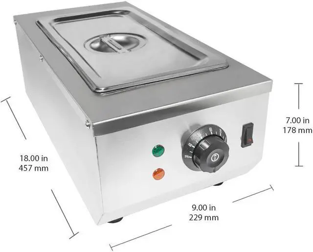Alt view image 2 of 7 - ALDKitchen Electric Food Warmer | 1-Tank Chocolate Melting Pot | 9 Lbs (4 kg) Capacity | 110V