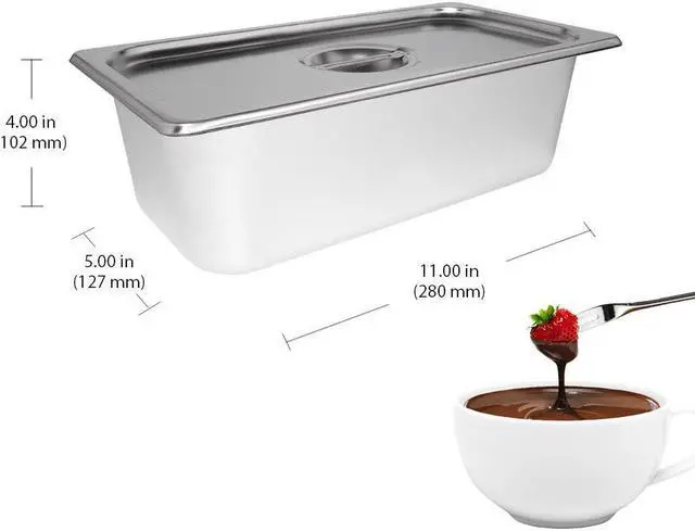 Alt view image 3 of 7 - ALDKitchen Electric Food Warmer | 1-Tank Chocolate Melting Pot | 9 Lbs (4 kg) Capacity | 110V