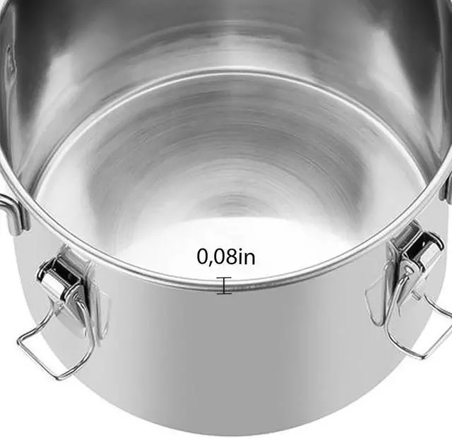 Alt view image 2 of 7 - A-FCSA-10 Alcohol Wine Distiller | 2.5 Gal 10L | Moonshine Still | Water Alcohol Distiller |  Stainless Steel