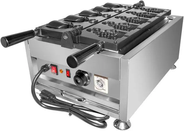 Alt view image 6 of 7 - ALDKitchen Taiyaki Machine | 5 Pcs | Open-Mouth Fish Shaped Waffle Cones