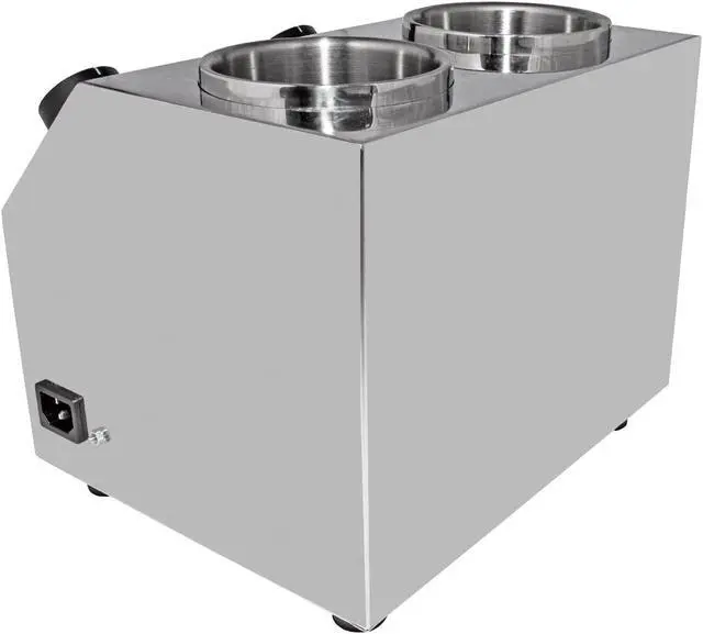 Alt view image 6 of 7 - AP-311S Sauce Dispenser Commercial | Electric Sauce Heater | 2-Head Sauce Warmer | Stainless Steel