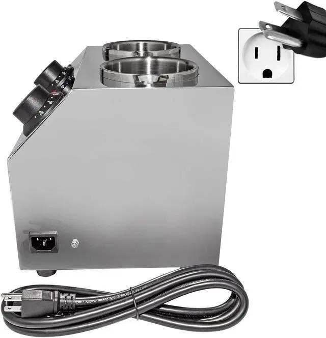 Alt view image 5 of 7 - AP-311S Sauce Dispenser Commercial | Electric Sauce Heater | 2-Head Sauce Warmer | Stainless Steel