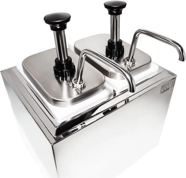 Alt view image 4 of 7 - AP-315S Sauce Dispenser | 2-Bucket Sauce Pressure Pump | Double Sauce Dispenser | Commercial and Home Use