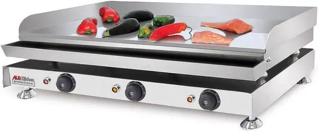 Alt view image 7 of 7 - Flat Top Griddle | Teppanyaki Grill | Single, Dual or Triple Thermostat | Commercial Use | Nonstick