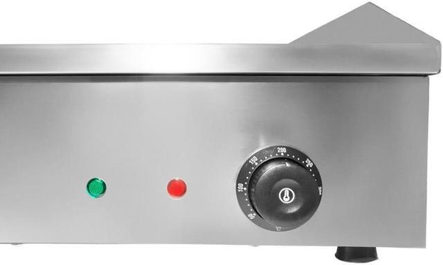 GorillaRock Electric Flat Top Griddle | Single or Dual Thermostat | Stainless Steel Teppanyaki Grill | Manual Large / 110V