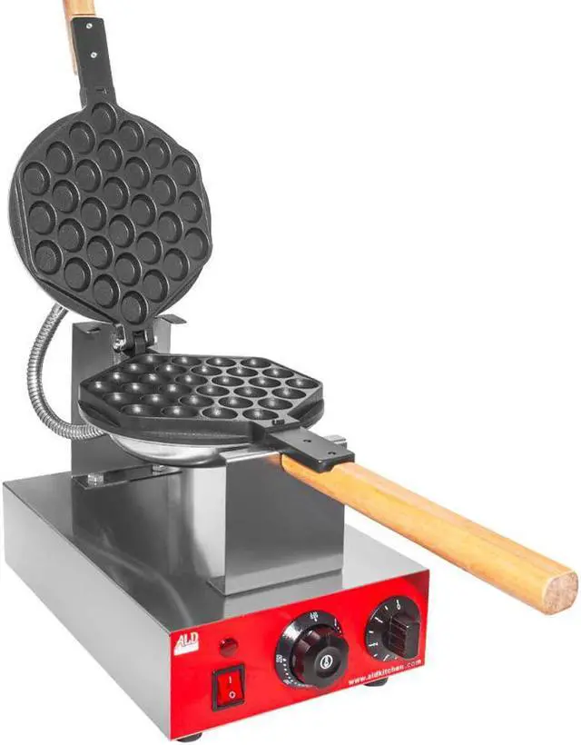 Alt view image 3 of 7 - AR-HES30 Bubble Waffle Maker | Stainless Steel Egg Waffle Maker | Replaceable Nonstick Mold | Manual Control