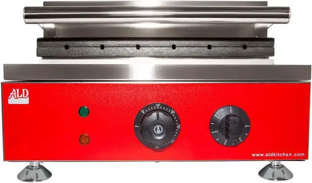 Alt view image 6 of 7 - AR-EG6X Hot Dog Waffle Maker | 6 Corn Dogs | Commercial Waffle Iron
