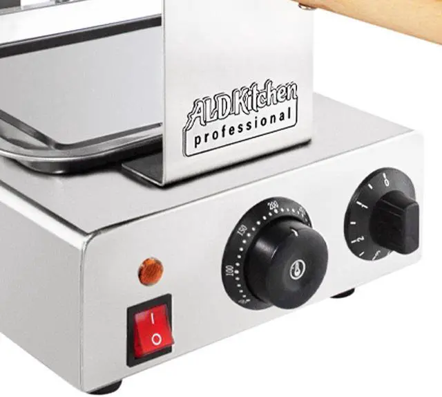 Alt view image 4 of 7 - AP-123 Bubble Waffle Maker | Egg Waffle Maker | Professional Rotated Machine | Improved Manual Thermostat