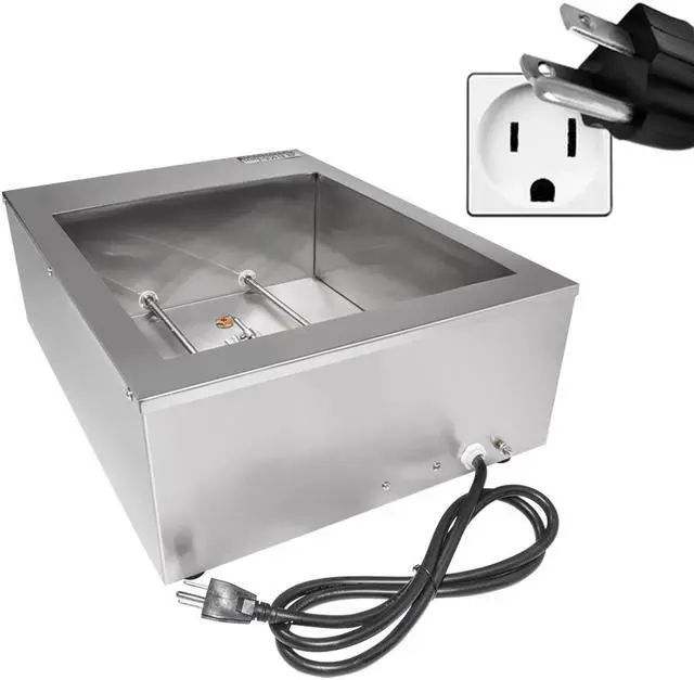 Alt view image 7 of 7 - Chocolate Fondue Machine | Stainless steel Professional Melter with Water-Heating System | Manual
