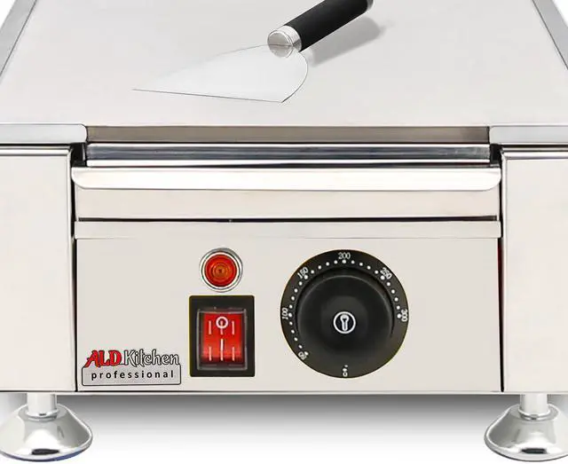 Alt view image 3 of 6 - ALDKitchen Flat Top Griddle | Teppanyaki Grill with Single or Dual Thermostat | Manual | Stainless Steel
