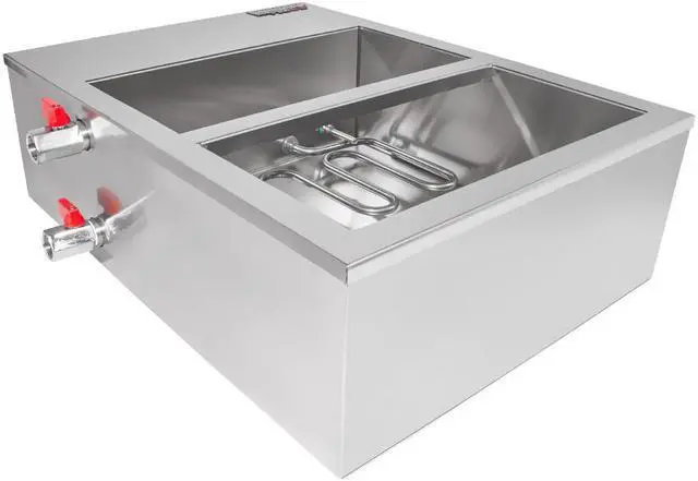 Alt view image 6 of 7 - Chocolate Fondue Machine with Digital Control | Professional Chocolate Melter | Stainless Steel