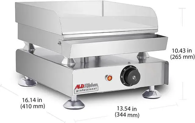 Alt view image 2 of 7 - Flat Top Griddle | Teppanyaki Grill | Single, Dual or Triple Thermostat | Commercial Use | Nonstick