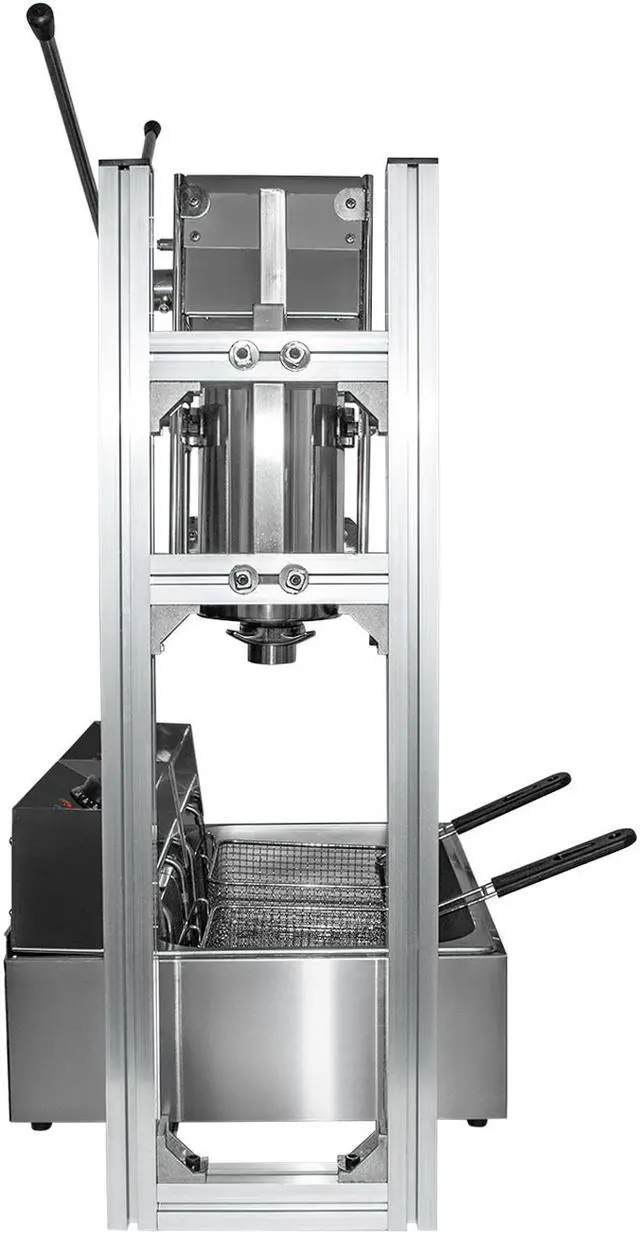 Alt view image 4 of 7 - ALD-10 Churros Machine Manual | Deep-Frying Churro Maker with Working Stand | Stainless Steel | 5L Capacity