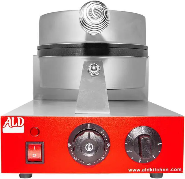 Alt view image 4 of 7 - AR-HWB1 Belgian Waffle Maker | Waffle Iron with Red Panel | Nonstick