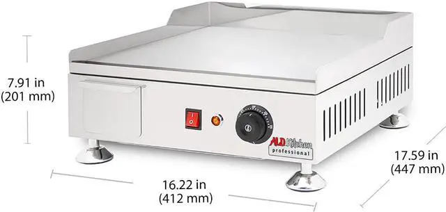 Alt view image 2 of 7 - ALDKitchen Flat Top Griddle | Teppanyaki Grill with Singe, Dual or Triple Thermostat | Manual | Nonstick