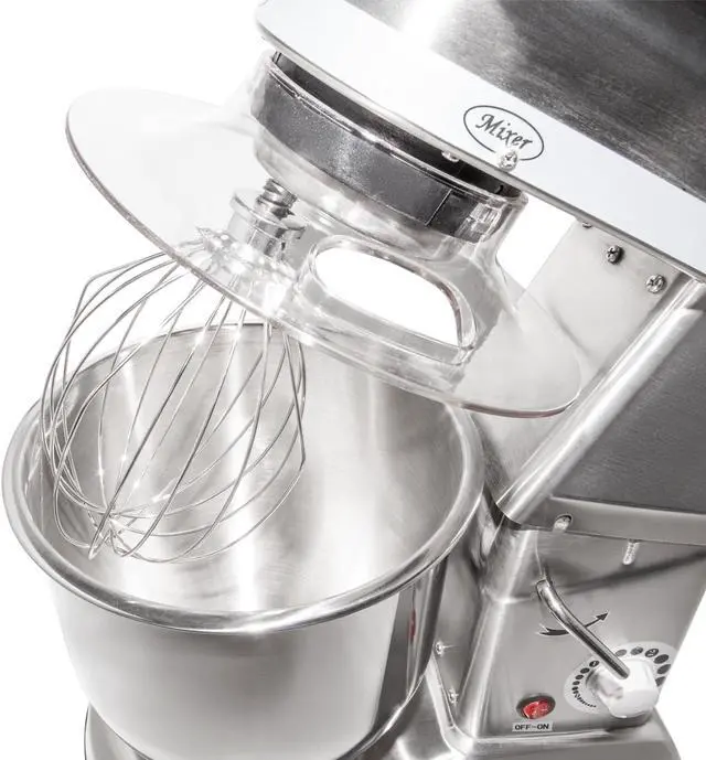 Alt view image 3 of 7 - GR-302 Food Mixer | Commercial Mixer with Dough Hook, Wire Whip & Beater | Stainless Steel | 7L