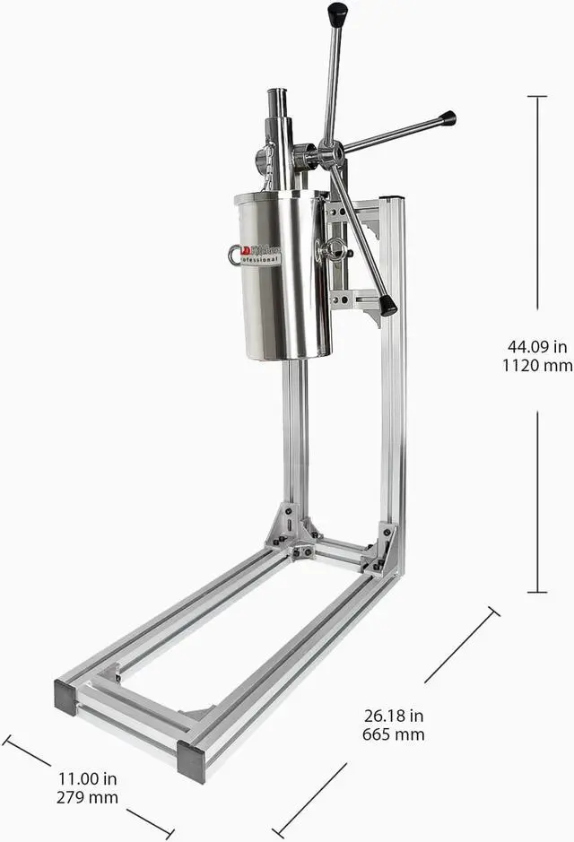 Alt view image 6 of 6 - ALD-281 Churros Maker | 3-Hole Nozzles | Manual | Deep Fryer | No plug