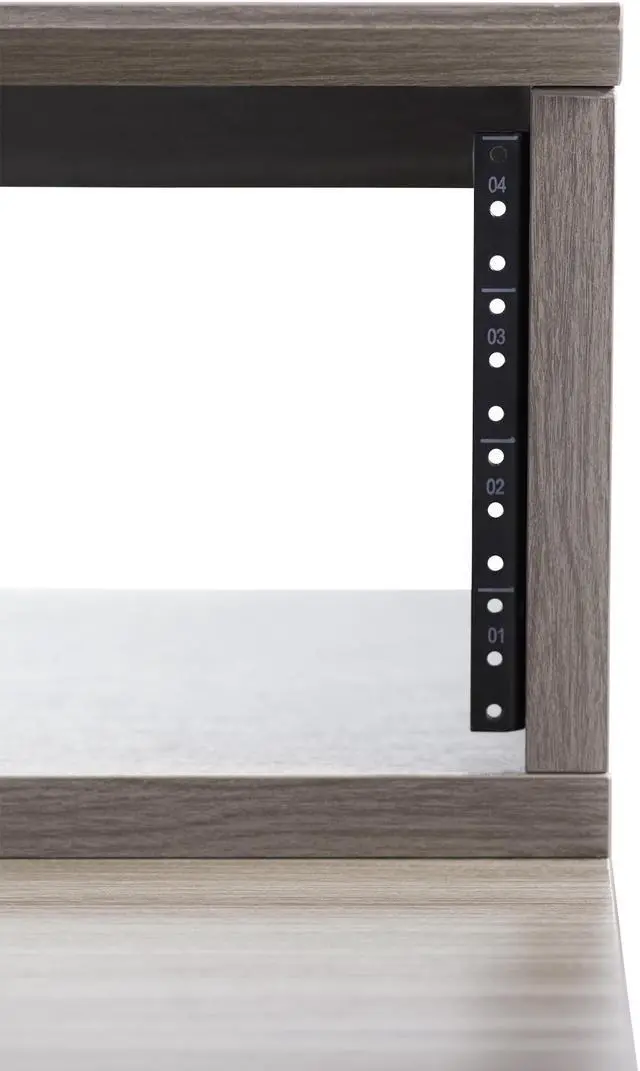Alt view image 6 of 7 - Elite Furniture Series Main Desk in Driftwood Grey Finish