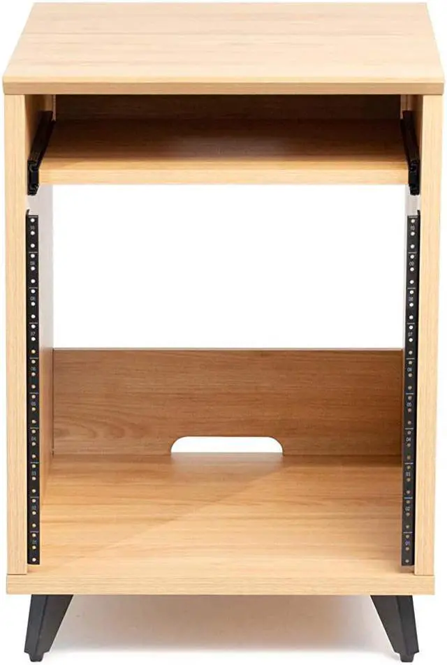 Alt view image 4 of 6 - Elite Furniture Series 10U Studio Rack Table in Natural Maple Matte Finish