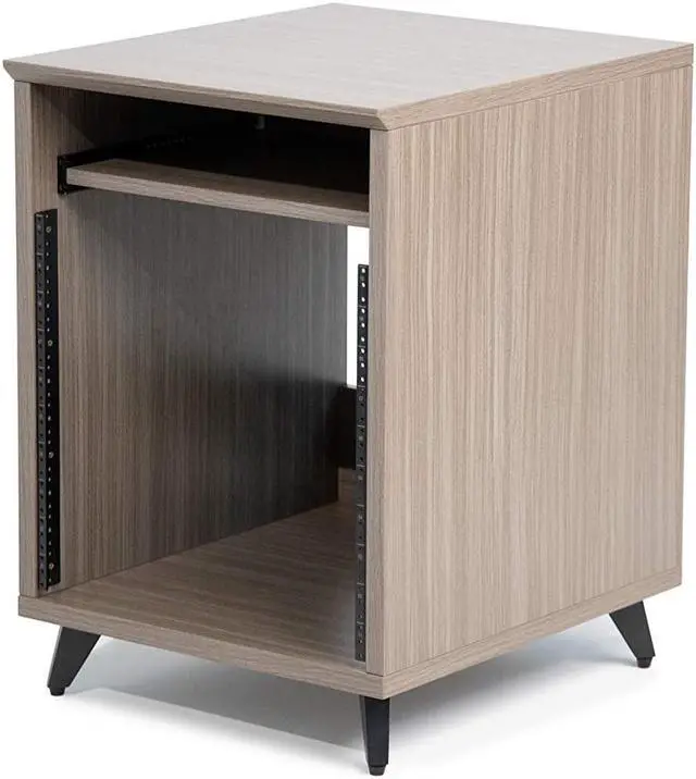 Main image of Elite Furniture Series 10U Studio Rack Table in Driftwood Grey Finish