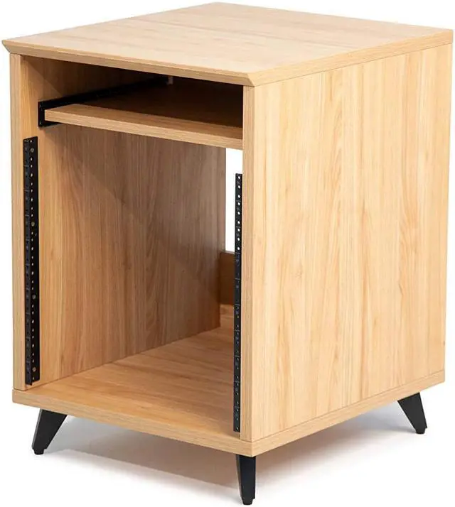 Main image of Elite Furniture Series 10U Studio Rack Table in Natural Maple Matte Finish