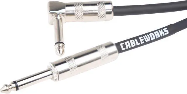 Main image of Gator Cableworks Backline Series 5 Foot Straight to Right Angle Instrument Cable - GCWB-INS-05RA