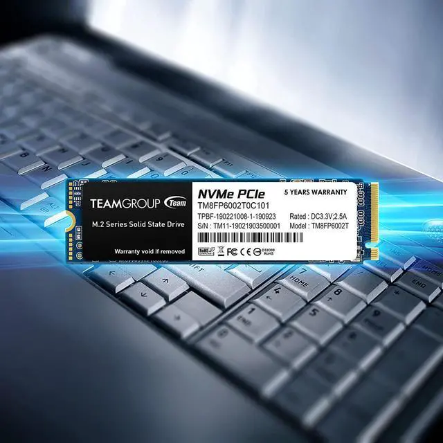 Alt view image 3 of 5 - TEAMGROUP MP33 1TB SLC Cache 3D NAND TLC NVMe 1.3 PCIe Gen3x4 M.2 2280 Internal Solid State Drive SSD (Read/Write Speed up to 1,800/1,500 MB/s) Compatible with Laptop & PC Desktop TM8FP6001T0C101