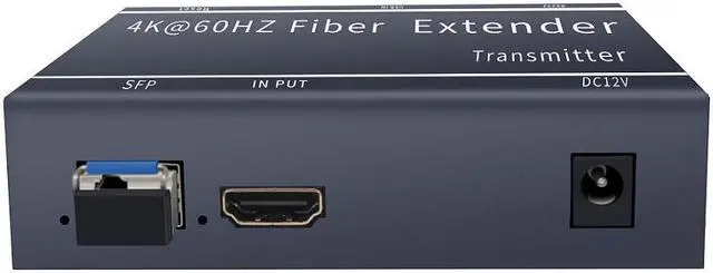 Alt view image 4 of 7 - Up to 20KM / 12.4miles, 4Kx2K@60Hz HDMI2.0 Fiber Optic Extender Over Single Mode SFP MSA LC Fiber Optic Cable Transmitter and Receiver set