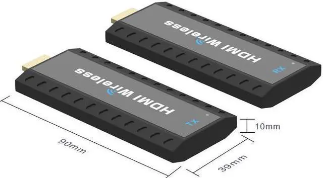 Alt view image 4 of 7 - 164Ft / 50m Wireless HDMI Video Transmitter and Receiver Extender Converter Display Adapter Screen Share Switch for PS4 PC To TV Monitor Projector