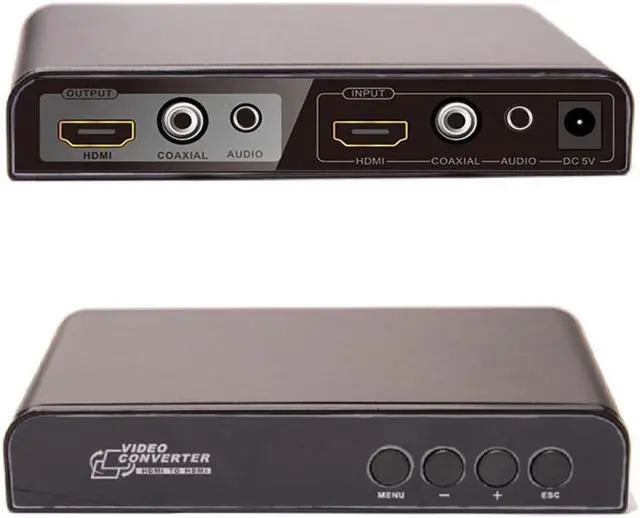 Alt view image 2 of 7 - LKV323 HDMI to HDMI Video Audio Converter, Left-right Mirror TB Mirror Over Turn UP/Down Scaler (Mirror around,flip) Digital Coaxial Analog Stereo 3.5mm Audio Separation Mixture