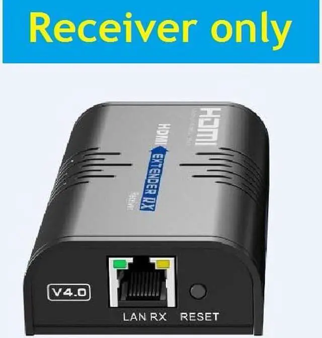 Main image of Only Receiver,For LKV373A V4.0 1080P HDMI Extender 394ft/120M Over Single Cat5 /Cat6 /Cat7 Ethernet Network and LAN Router/Switcher for HD STB,DVD,PS3, etc Supports TCP/IP by Ethernet
