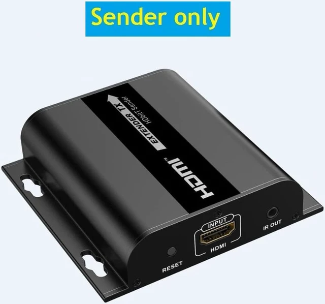 Main image of Only Transmitter,For LKV383 V4.0 1080P HDMI Extender with IR 394ft /120M Over Single Cat5 /Cat6 /Cat7 Ethernet Network and LAN Router/Switcher for HD STB,DVD,PS3, etc Supports TCP/IP by Ethernet