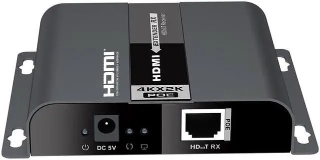 Main image of Only 1 Receiver, For LKV683POE-4.0 4K 30Hz HDMI POE Extender with IR 394ft /120M Over Single Cat5e /Cat6 Ethernet Network and LAN Router/Switcher for HD STB,DVD,PS3, etc Supports TCP/IP by Ethernet