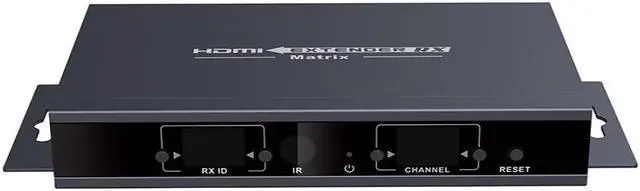 Alt view image 2 of 8 - Only 1 Receiver, LKV383Matrix-4.0 1080P HDMI Extender with IR 394ft /120M Over Single Cat5 /Cat6 /Cat7 Ethernet Network and LAN Router/Switcher for HD STB,DVD,PS3, etc Supports TCP/IP by Ethernet